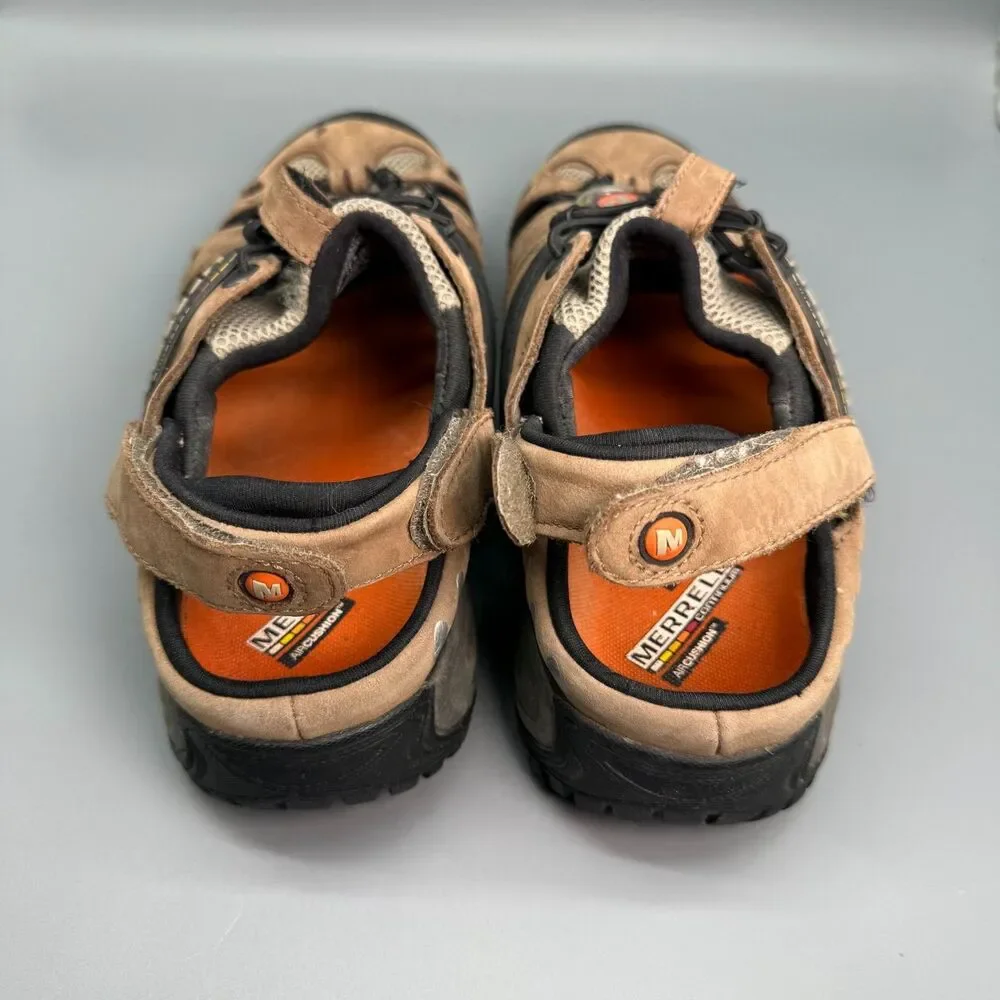 Merrell Continuum Hiking Sandals Men's 12 Brown Cord Lock Round Toe Outdoor Shoe